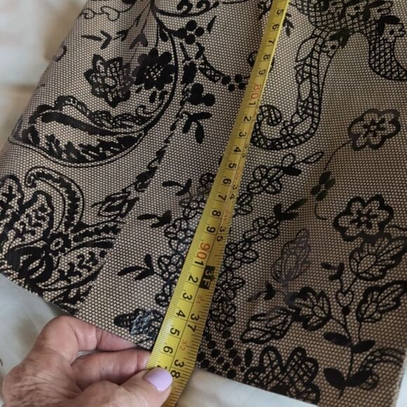 Vintage Leather Tapestry Trench Coat Size Small - Picture 12 of 16